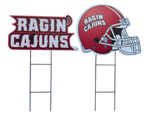 Load image into Gallery viewer, NCAA Logo and Helmet 2 Pack Yard Sign Set