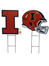 Load image into Gallery viewer, NCAA Logo and Helmet 2 Pack Yard Sign Set