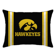 Load image into Gallery viewer, NCAA Standard Stripe Logo Bed Pillow
