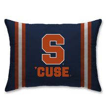 Load image into Gallery viewer, NCAA Standard Stripe Logo Bed Pillow