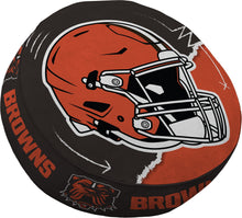 Load image into Gallery viewer, NFL Split Helmet Circle Plushlete Pillow