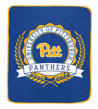Load image into Gallery viewer, NCAA University Crest 50x60 Ultra Soft Blanket