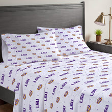 Load image into Gallery viewer, NCAA Small X Queen Sheet Set