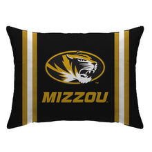Load image into Gallery viewer, NCAA Standard Stripe Logo Bed Pillow
