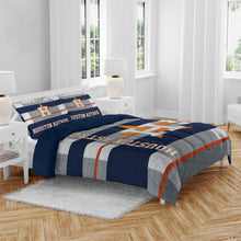 Load image into Gallery viewer, MLB Heathered Stripe 3 PC Queen Bed in a Bag