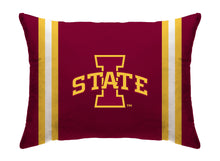 Load image into Gallery viewer, NCAA Standard Stripe Logo Bed Pillow