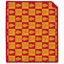 Load image into Gallery viewer, NFL Tonal Logo Box Ultra Cozy Team Color 60x70 Sherpa Blanket