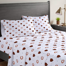 Load image into Gallery viewer, NFL Small X Queen Sheet Set