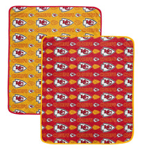 Load image into Gallery viewer, NFL Home & Away Logo Roll 60x70 2 Pack Blanket Set