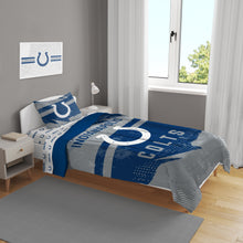 Load image into Gallery viewer, NFL Slanted Stripe 4 PC Twin Bed in a Bag