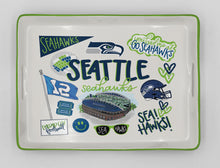 Load image into Gallery viewer, NFL Loco Fan Large Serving Tray w/Handles
