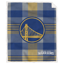 Load image into Gallery viewer, NBA Plaid Steel Royal Plush Sherpa 60x70 Blanket