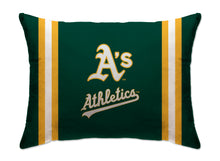 Load image into Gallery viewer, MLB Standard Logo Stripe Bed Pillow
