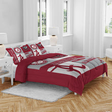 Load image into Gallery viewer, Alabama Crimson Tide Block Logo 3 Piece Full/Queen Bed in a Bag