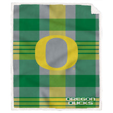 Load image into Gallery viewer, NCAA Plaid Steel Royal Plush Sherpa 60x70 Blanket