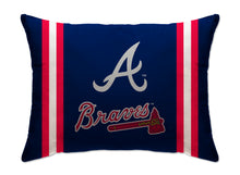 Load image into Gallery viewer, MLB Standard Logo Stripe Bed Pillow