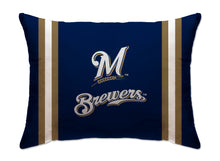 Load image into Gallery viewer, MLB Standard Logo Stripe Bed Pillow