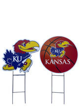 Load image into Gallery viewer, NCAA Logo and Helmet 2 Pack Yard Sign Set