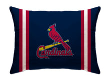 Load image into Gallery viewer, MLB Standard Logo Stripe Bed Pillow