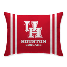 Load image into Gallery viewer, NCAA Standard Stripe Logo Bed Pillow