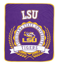 Load image into Gallery viewer, NCAA University Crest 50x60 Ultra Soft Blanket
