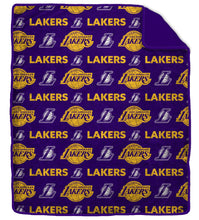 Load image into Gallery viewer, NBA Tonal Wordmark 60x70 Faux Fur Blanket