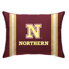 Load image into Gallery viewer, NCAA Standard Stripe Logo Bed Pillow