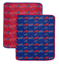 Load image into Gallery viewer, NFL Home & Away Logo Roll 60x70 2 Pack Blanket Set