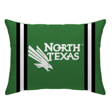 Load image into Gallery viewer, NCAA Standard Stripe Logo Bed Pillow