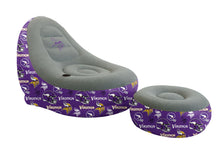 Load image into Gallery viewer, NFL Tonal Logo Inflatable Chair & Ottoman