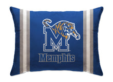 Load image into Gallery viewer, NCAA Standard Stripe Logo Bed Pillow
