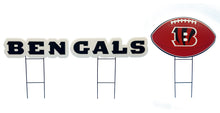 Load image into Gallery viewer, NFL Wordmark & Football 3 Pack Yard Sign Set