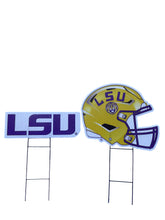 Load image into Gallery viewer, NCAA Logo and Helmet 2 Pack Yard Sign Set