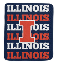 Load image into Gallery viewer, NCAA Repeat Refresh 60x70 Wordmark Blanket
