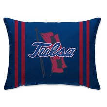 Load image into Gallery viewer, NCAA Standard Stripe Logo Bed Pillow