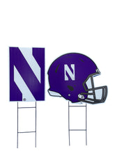 Load image into Gallery viewer, NCAA Logo and Helmet 2 Pack Yard Sign Set