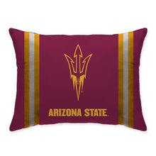 Load image into Gallery viewer, NCAA Standard Stripe Logo Bed Pillow