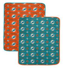 Load image into Gallery viewer, NFL Home & Away Logo Roll 60x70 2 Pack Blanket Set