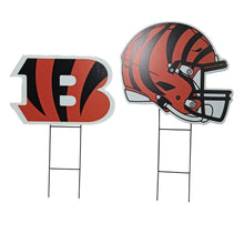 Load image into Gallery viewer, NFL Logo and Helmet 2 Pack Yard Sign Set