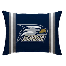 Load image into Gallery viewer, NCAA Standard Stripe Logo Bed Pillow