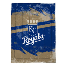 Load image into Gallery viewer, Kansas City Royals Slanted Stripe 4 Piece Twin Bed in a Bag

