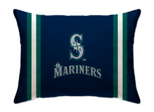 Load image into Gallery viewer, MLB Standard Logo Stripe Bed Pillow