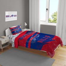 Load image into Gallery viewer, NFL Slanted Stripe 4 PC Twin Bed in a Bag