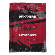 Load image into Gallery viewer, Arkansas Razorbacks Slanted Stripe 4 Piece Twin Bed in a Bag