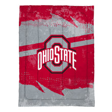 Load image into Gallery viewer, Ohio State Buckeyes Slanted Stripe 4 Piece Twin Bed in a Bag