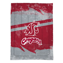Load image into Gallery viewer, Washington State Cougars Slanted Stripe 4 Piece Twin Bed in a Bag
