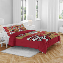 Load image into Gallery viewer, San Francisco 49ers Block Logo 3 Piece Full/Queen Bed in a Bag