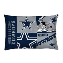 Load image into Gallery viewer, Dallas Cowboys Block Logo 3 Piece Full/Queen Bed in a Bag