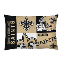 Load image into Gallery viewer, New Orleans Saints Block Logo 3 Piece Full/Queen Bed in a Bag