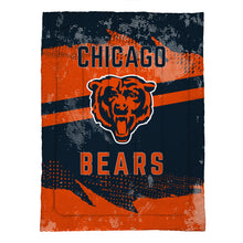 Load image into Gallery viewer, Chicago Bears Slanted Stripe 4 Piece Twin Bed in a Bag
